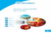Dimmer universal KNX de 2 canales