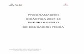 PROGRAMACIÓN DIDÁCTICA 2017-18 DEPARTAMENTO DE EDUCACIÓN ...