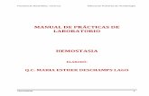 MANUAL DE PRÁCTICAS DE LABORATORIO HEMOSTASIA