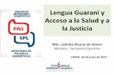 Lengua Guaraní y Acceso a la Salud y a la Justicia