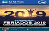 CALENDARIO OFICIAL FERIADOS 2019