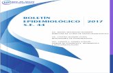 BOLETÍN EPIDEMIOLÓGICO 2017 S.E. 44 - Red de Salud ...