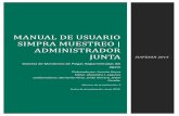 Manual de Usuario SIMPRA MUESTREO | administrador junta
