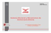 Sistemas Electorales y los mecanismos de democracia directa