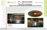 Hornos CALTEC s Tipo FV de Fusión de Vidrio en Crisol e