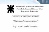COSTOS Y PRESUPUESTOS “Sistema Presupuestario” Ing. Juan ...