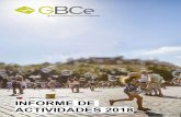 INFORME DE ACTIVIDADES 2018 - GBCe