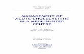 Management of acute cholecystitis in a medium-sized centre