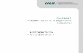 PME404 Estadística para la Ingeniería Industrial
