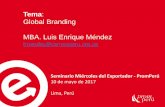 Global Branding MBA. Luis Enrique Méndez - Gobierno del Perú