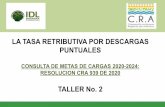 Contrato de Consultoría 00514-2017 LA TASA RETRIBUTIVA POR ...