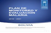 PLAN DE MONITOREO Y EVALUACIÓN MALARIA