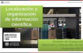 Localización y organización de información científica