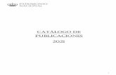 CATÁLOGO DE publicaciones 2021