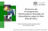 Proceso de Presupuesto Participativo Basado en Resultados ...