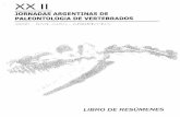 XX Il JORNADAS ARGENTINAS DE PALEONTOLOGíA DE …