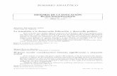 SUMARIO ANALÍTICO HISTORIA DE LA EDUCACIÓN ... - USAL