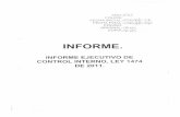 Informe Ejecutivo de Control Interno - Ley 1474 de 2011.