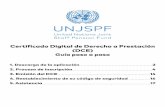 Certificado Digital de Derecho a Prestación (DCE) - UNJSPF