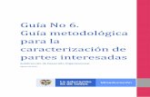 Guía No 6. Guía metodológica para la caracterización de ...