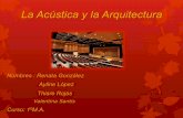 La Acústica y la Arquitectura
