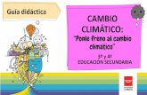 Guía didáctica CAMBIO CLIMÁTICO