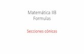 Matemática IIB Formulas