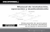 Manual de instalación, operación y mantenimiento - Gorbel