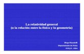 La relatividad general (o la relación entre la física y la ...