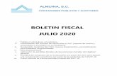 BOLETIN FISCAL JULIO 2020 - ALMUINA