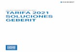 TARIFA 2021 SOLUCIONES GEBERIT - Grupo Coysa