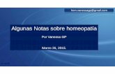 Algunas Notas sobre homeopatía