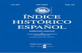 ÍNDICE HISTÓRICO ESPAÑOL