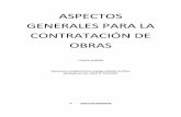 ASPECTOS GENERALES PARA LA CONTRATACIÓN DE OBRAS