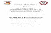 UNIVERSIDAD AUTÓNOMA DE SINALOA CENTRO DE INVESTIGACIÓN Y ...
