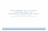 DOCTRINA DE LA SALA SOCIAL DEL TS CUARTO TRIMESTRE 2012
