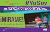 CAMPAÑA CONOZCO MIS DERECHOS: IGUALDAD Y NO VIOLENCIA