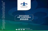 INFORME DE LABORES 2020 FUNDACIÓN UV, A.C.