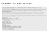 Resumen del plan 2017-20