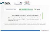 IMPLEMENTACION DEL AFC EN COLOMBIA