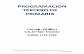 PROGRAMACIÓN TERCERO DE PRIMARIA