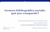 Gestors bibliogràfics socials: què puc compartir?