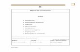 Manual de organización Índice
