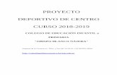 PROYECTO DEPORTIVO DE CENTRO CURSO 2018-2019