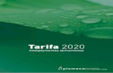Tarifa 2020 - Bioconsum