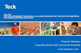 TALLER: “DE LOS INFORMES TÉCNICOS A LA CONSTRUCCIÓN DE ...
