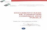 Documento Base de Formación continua 2019 PUEBLA