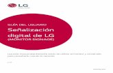 GUÍA DEL USUARIO Señalización digital de LG