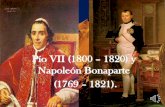 Pío VII (1800 1820) y Napoleón Bonaparte (1769
