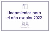 Lineamientos para el año escolar 2022